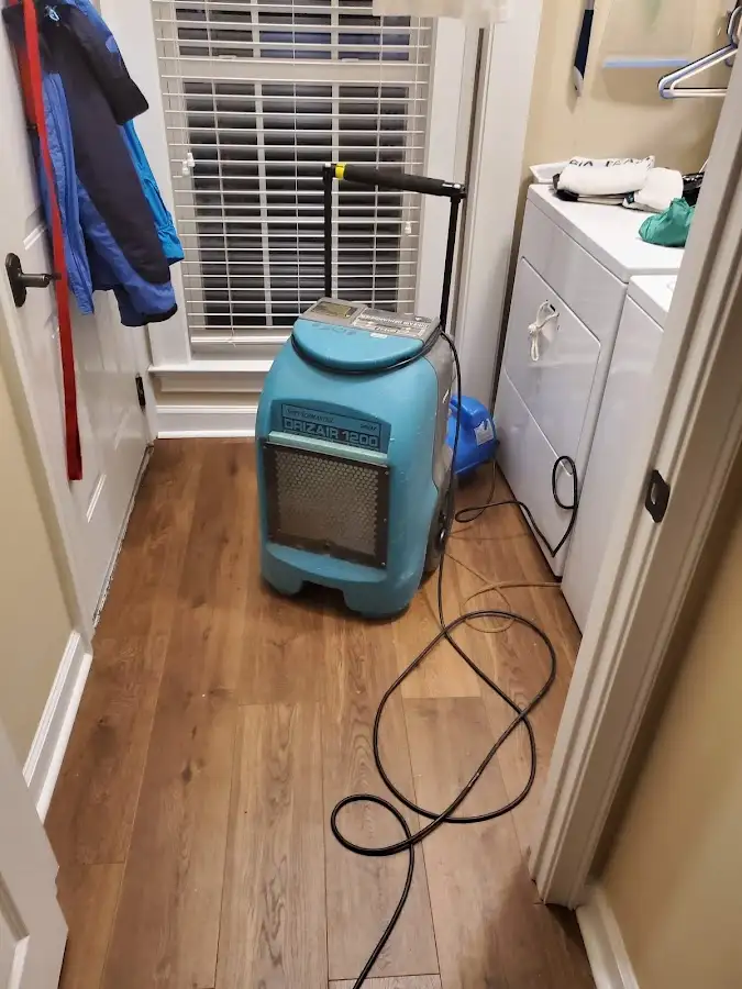 Commercial dehumidifier deployed for Flood Damage Cleanup in Mokena